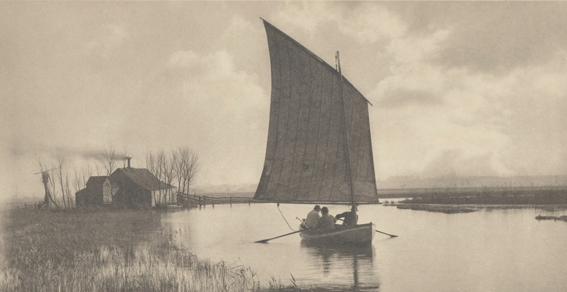 Peter Henry Emerson - A Rushy shore.