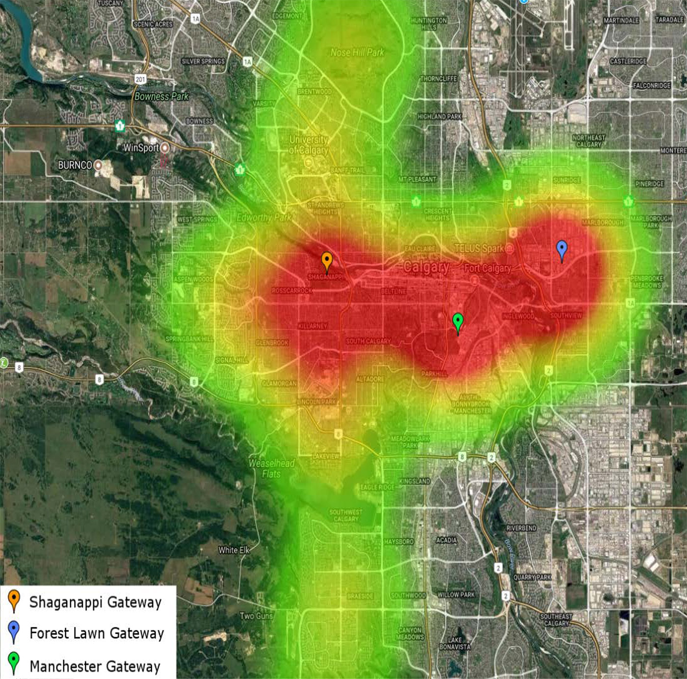 Calgary LoRaWAN Network.