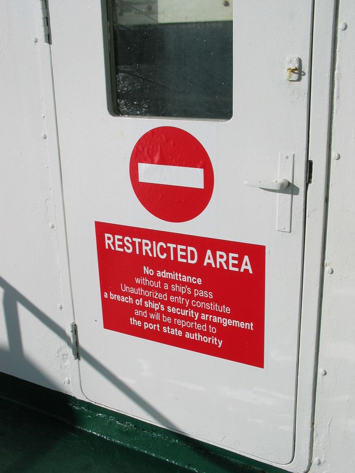 Restricted Area.