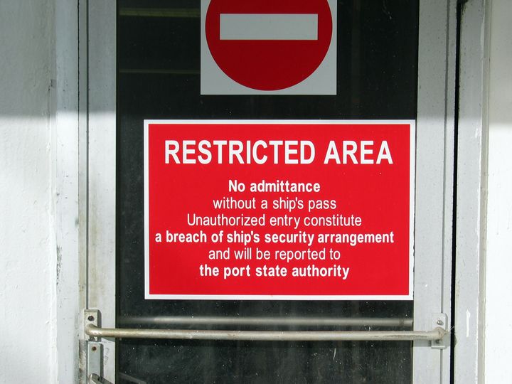 Restricted Area.